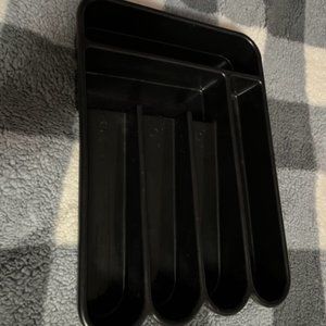 Utensil Flatware Cutlery Storage Tray Black